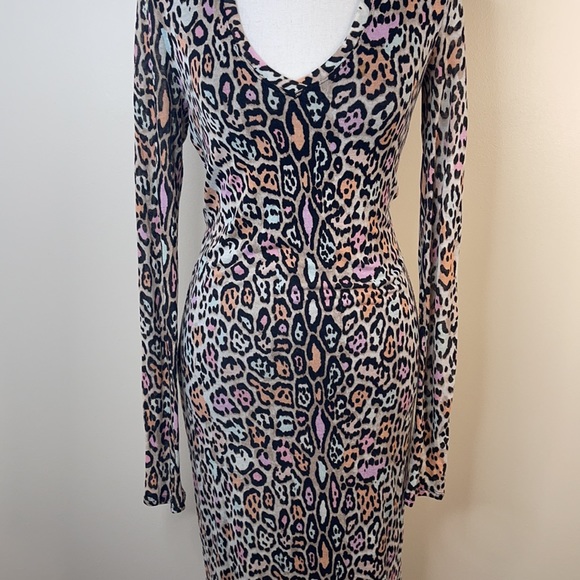 BCBG MaxAzria Tori Papaya Dress Leopard - Picture 3 of 7